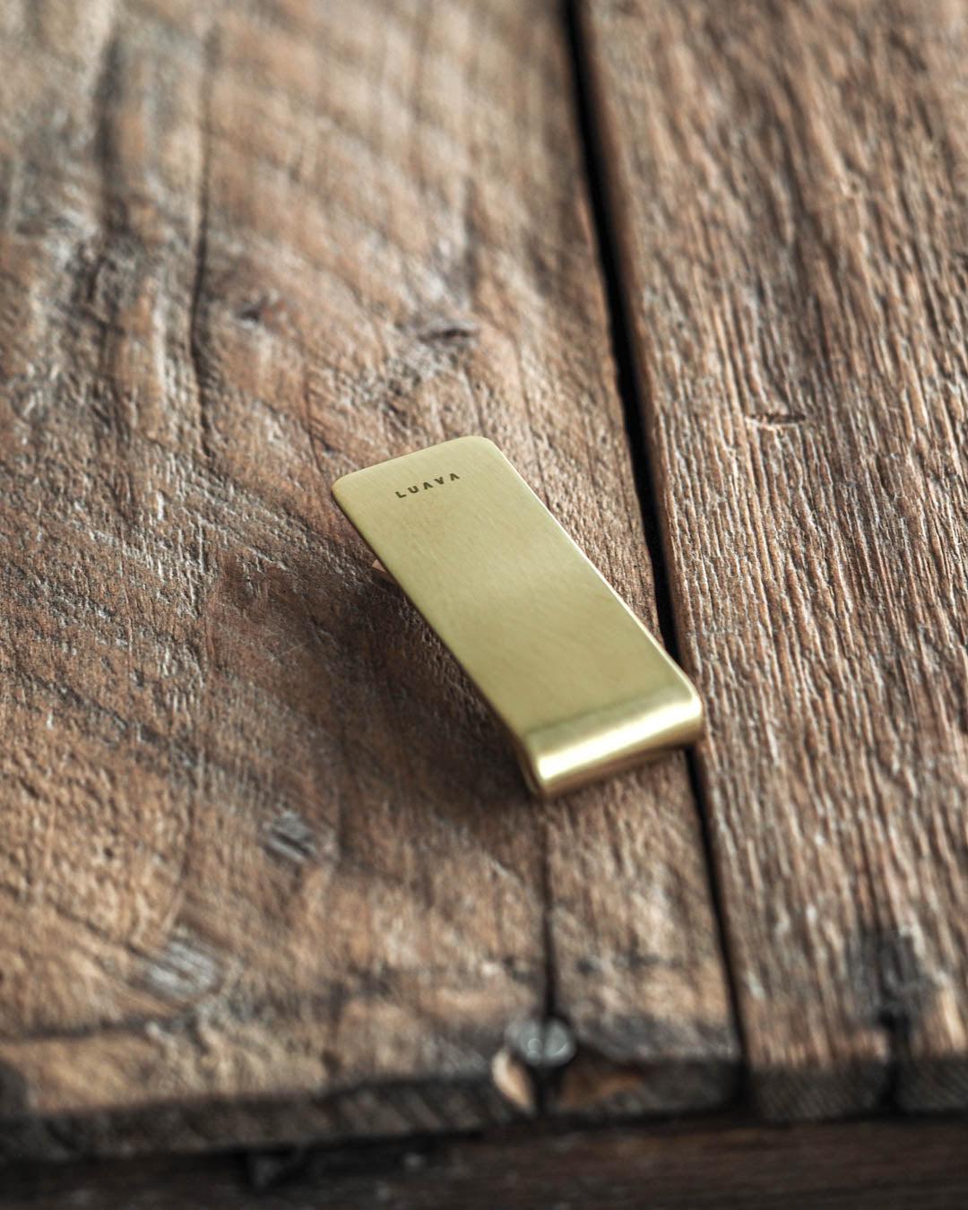 solid brass money clip addition to a wallet