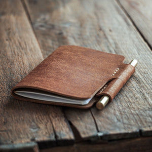 Luava handmade leather joyrnal sketchbook cover notebook cover Voyager