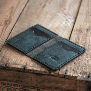 Luava handmade leather bi-fold wallet for men ranch nocturnal
