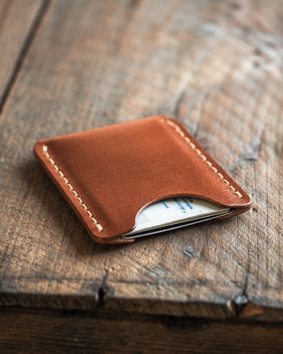 Luava handmade leather wallet Venture card holder Gaucho back