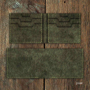 Luava handmade mens bifold leather wallet bermuda pine
