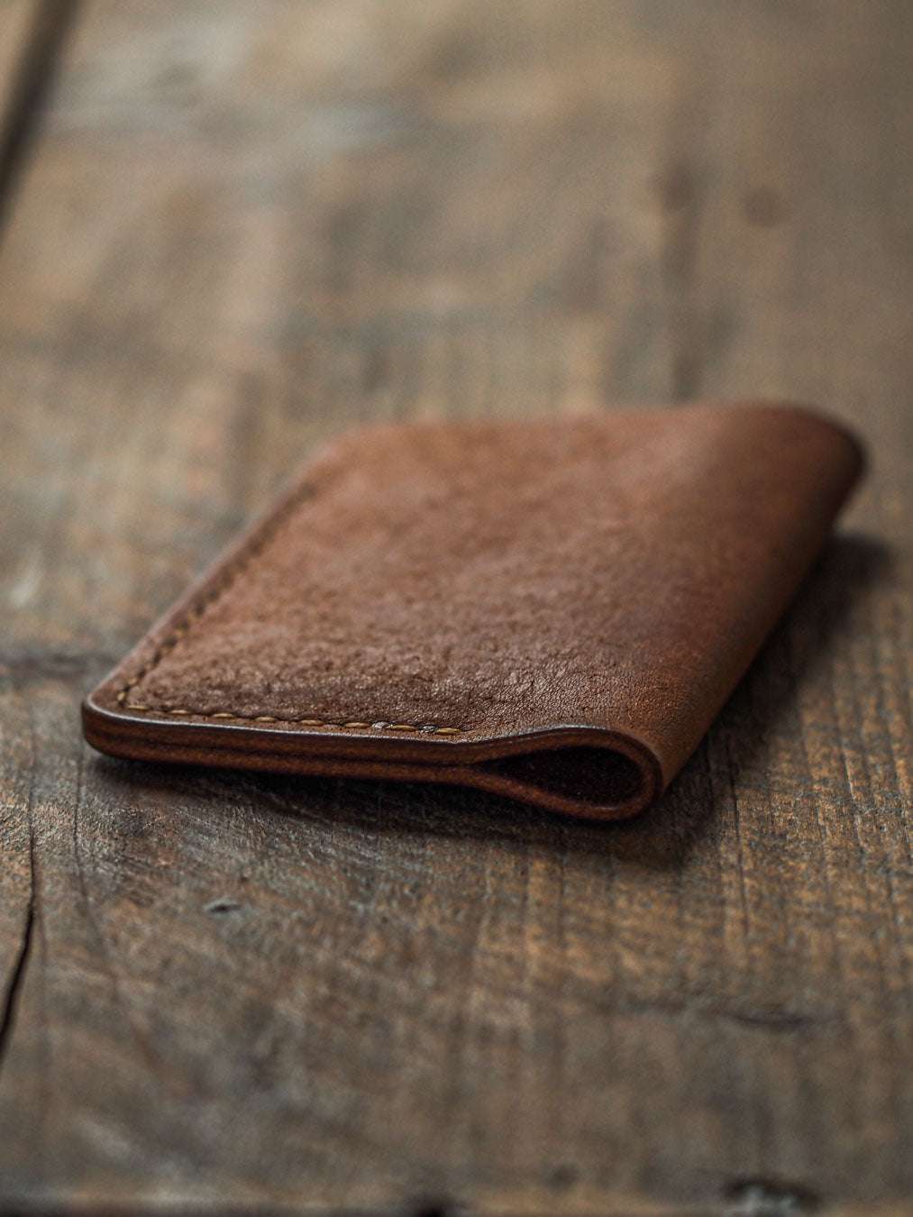 handmade leather card holder