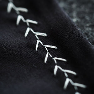 Kanto Goods Japanese indigo kasuri EDC hank. Blue handkerchief with microfibre handmade in Finland