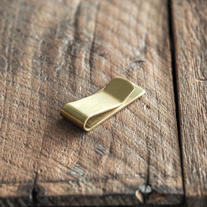 solid brass money clip addition to a wallet