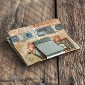 Stainless steel money clip wallet for cash