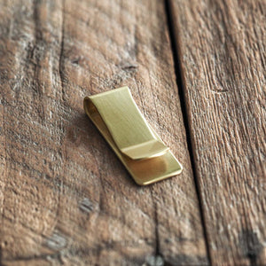 solid brass money clip addition to a wallet