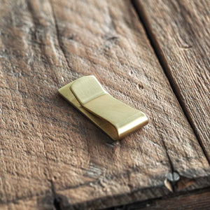 solid brass money clip addition to a wallet