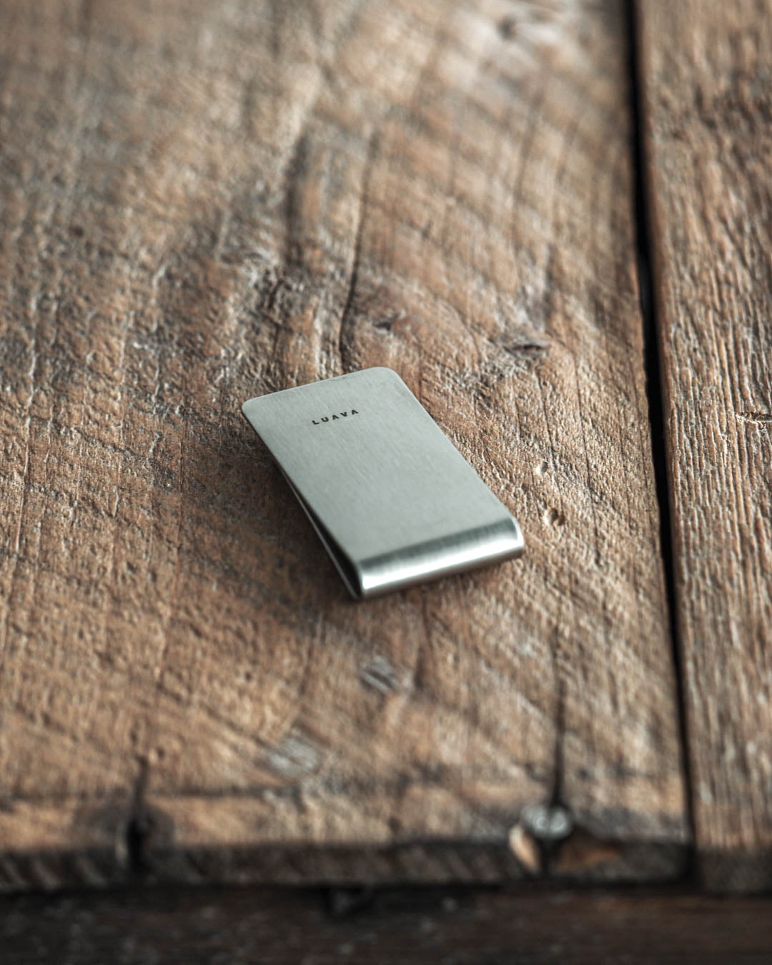 Stainless steel money clip wallet for cash