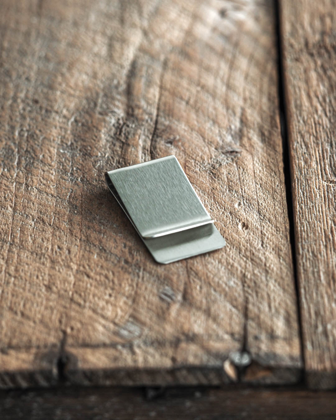 Stainless steel money clip wallet for cash