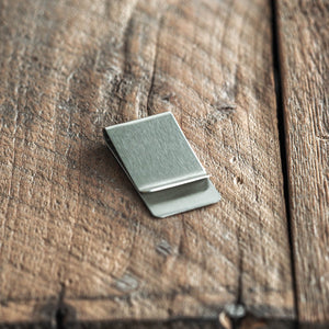 Stainless steel money clip wallet for cash