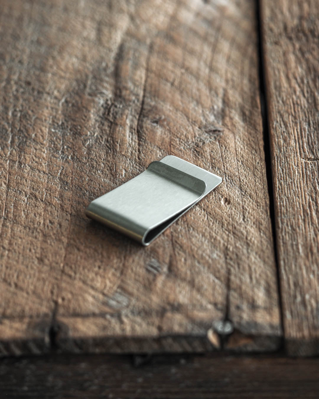 Stainless steel money clip wallet for cash