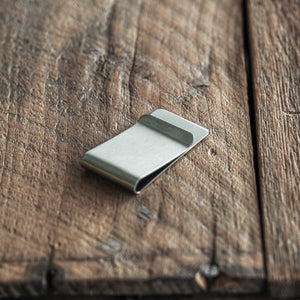 Stainless steel money clip wallet for cash