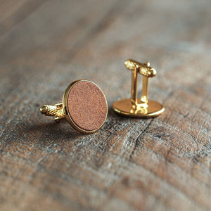 Luava handmade leather cuff link made in finland