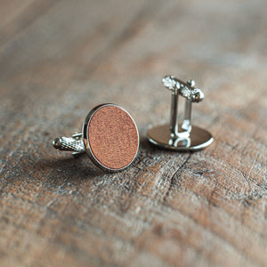 Luava handmade leather cuff link made in finland