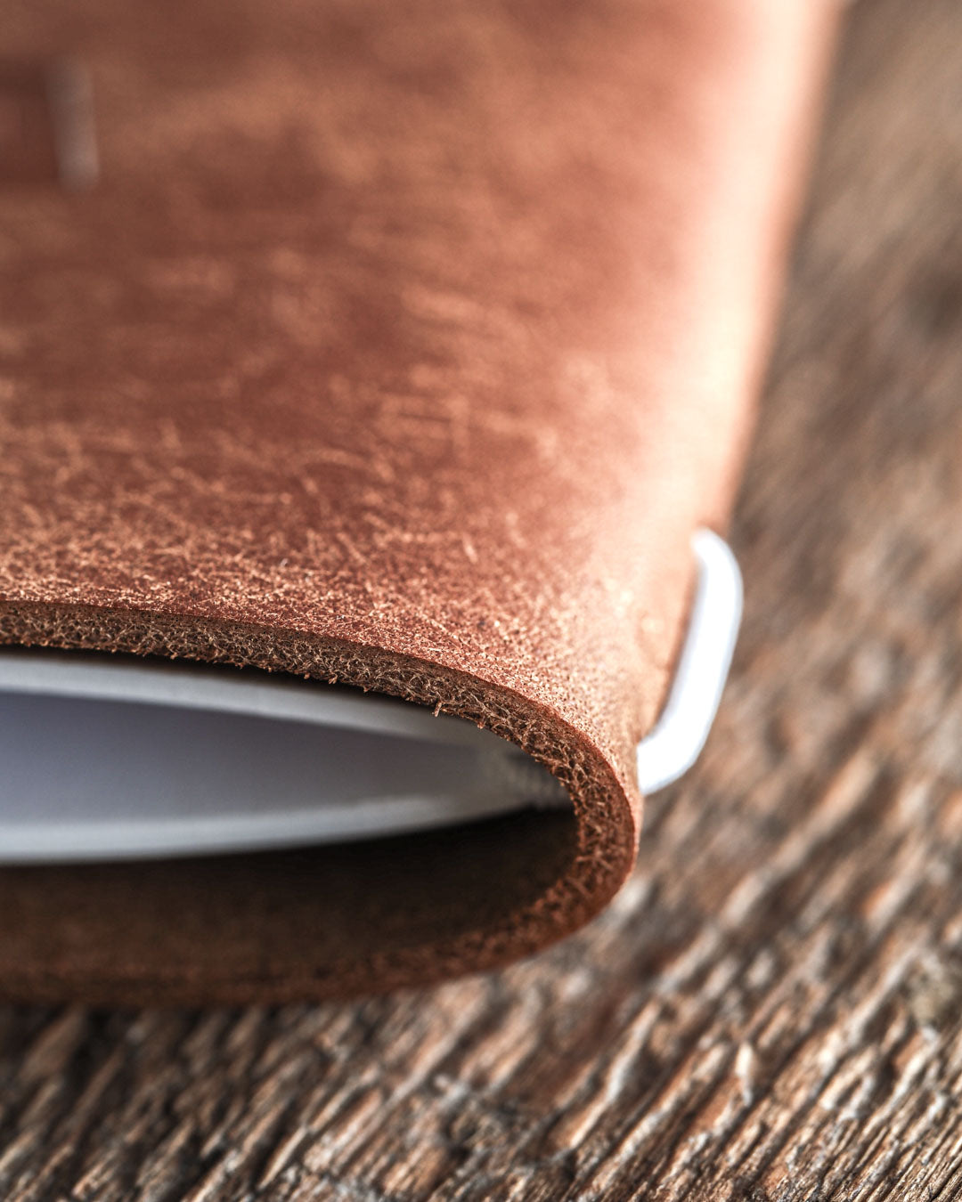 Luava handmade leather journal Ranger Journal detail corner
