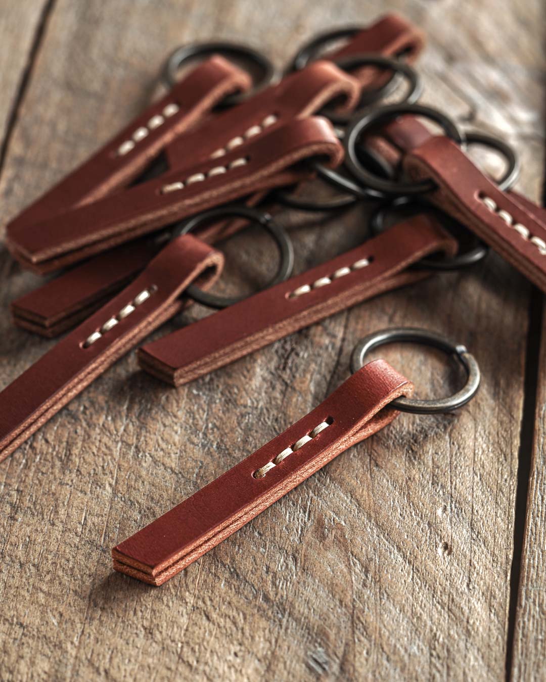 Luava handmade leather keychains