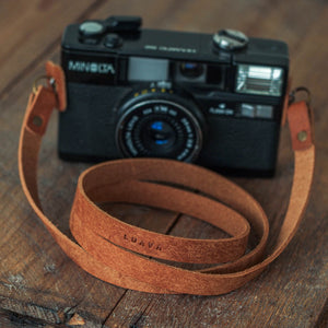 Luava handmade leather camera strap Ramble