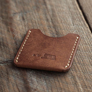 Handmade leather wallet for men Venture wallet cognac