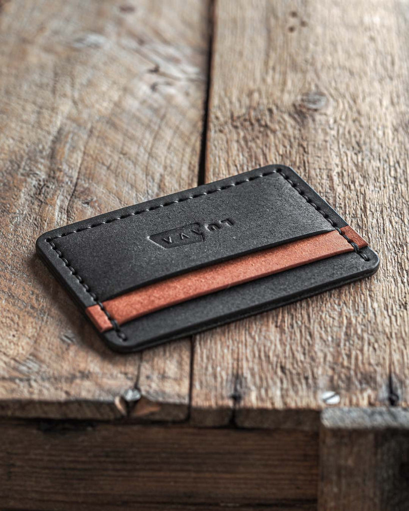 Luava handmade leather card holder for men