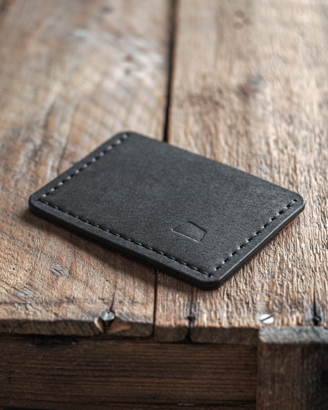 Luava handmade leather wallet proper blagnac back