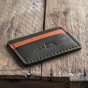 Luava handmade leather wallet proper blagnac front