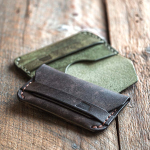 Luava handmade leather wallet Gofer pine both
