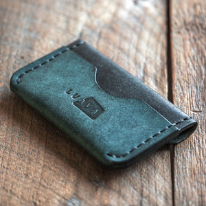 Luava handmade leather wallet gofer nocturnal back