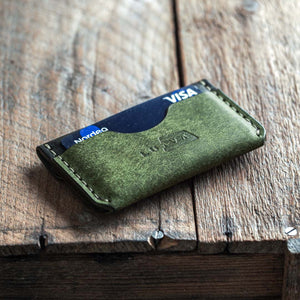 Luava handmade leather wallet Gofer ranger back