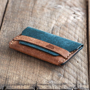 Luava handmade leather wallet Gofer shore front