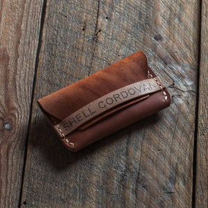 Handmade shell cordovan leather wallet Gofer