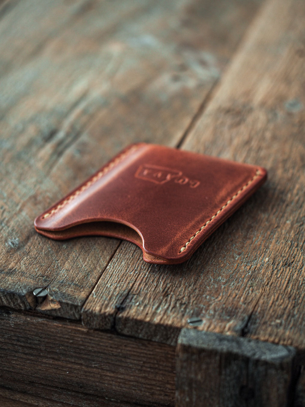 Luava handmade leather card sleeve wallet