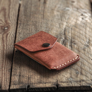 Luava handmade leather wallet Messenger Wallet Noce limited edition front