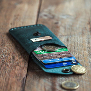 Handmade leather wallet for men messenger wallet