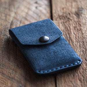 Messenger Wallet Fabric. handmade leather wallet