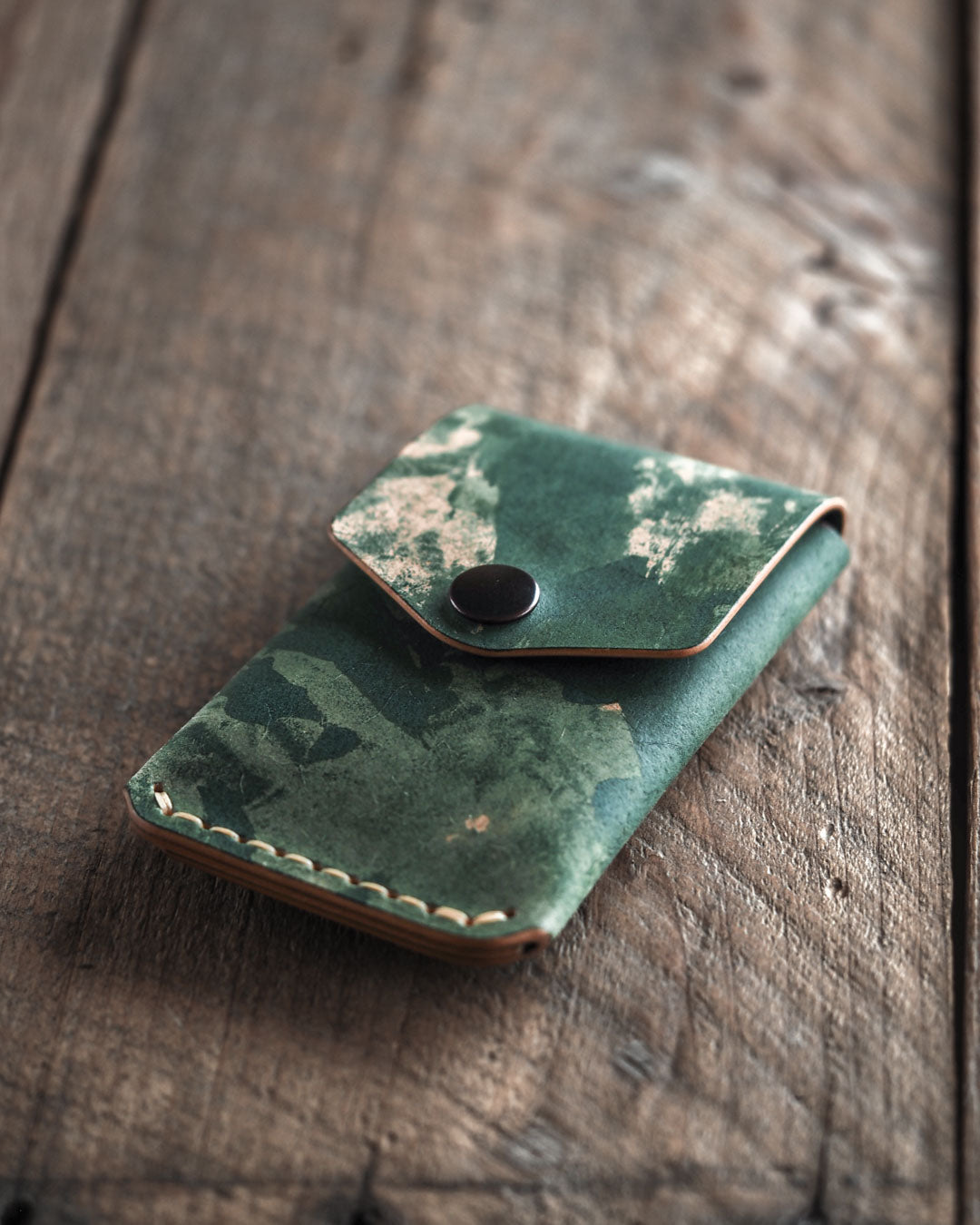 Luava limited edition Shell cordovan leather wallet for men and women - a front pocket wallet and a cardholder Messenger Wallet messenger wallet 2 