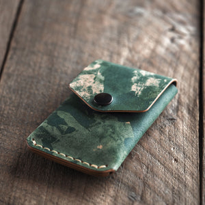 Luava limited edition Shell cordovan leather wallet for men and women - a front pocket wallet and a cardholder Messenger Wallet messenger wallet 2 