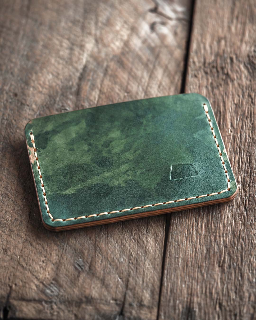 Luava limited edition Shell cordovan leather wallet for men and women - a front pocket wallet and a cardholder Proper Wallet back