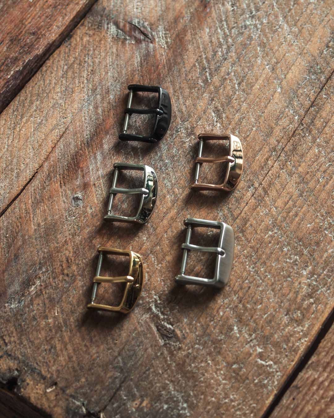 Watch strap buckle color options