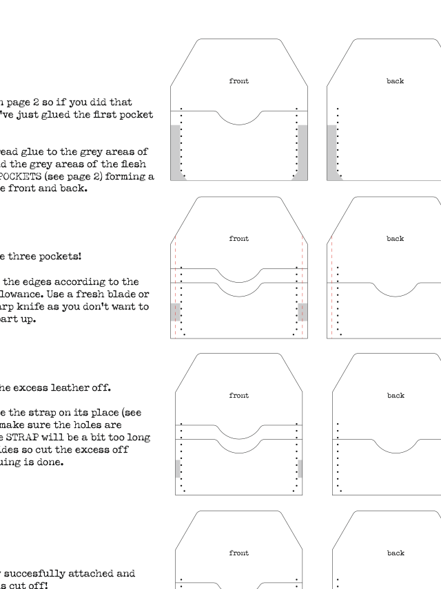 sample of the gofer wallet downloadable digital pattern