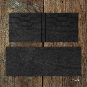 Luava handmade mens bifold leather wallet bermuda black