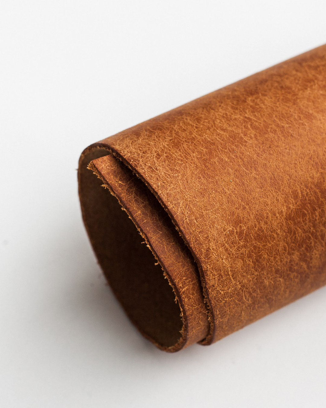 Luava handmade leather wallet Overfold color option cognac