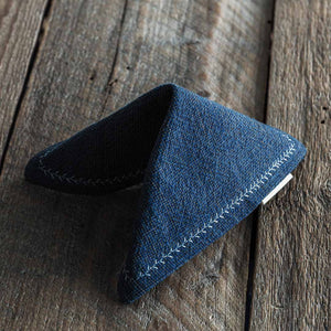 Kanto Goods Dungaree EDC Hank made with japanese cotton. Handkerchief handmade in Finland. Color Berry