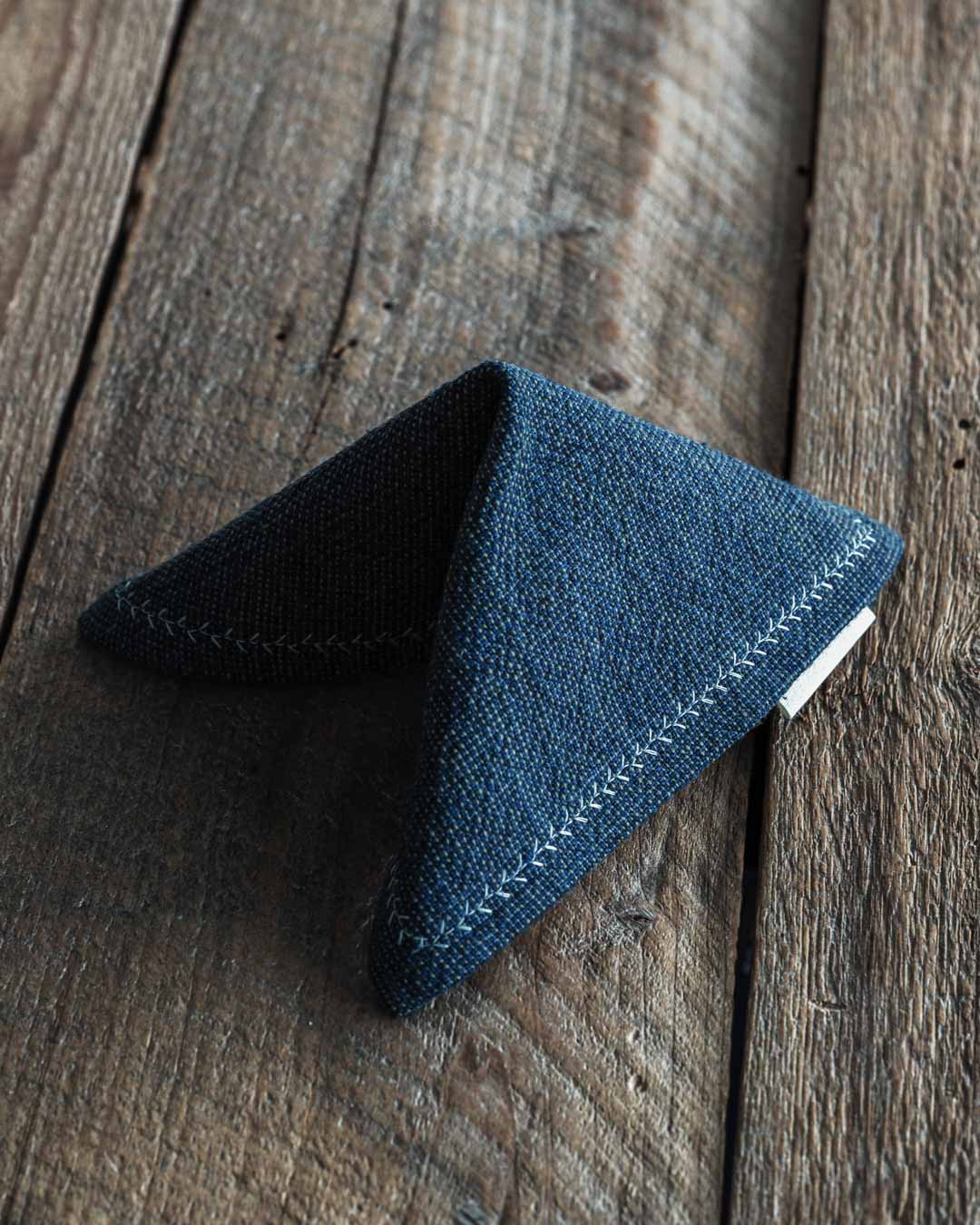 Kanto Goods Dungaree EDC Hank made with japanese cotton. Handkerchief handmade in Finland. Color Moss