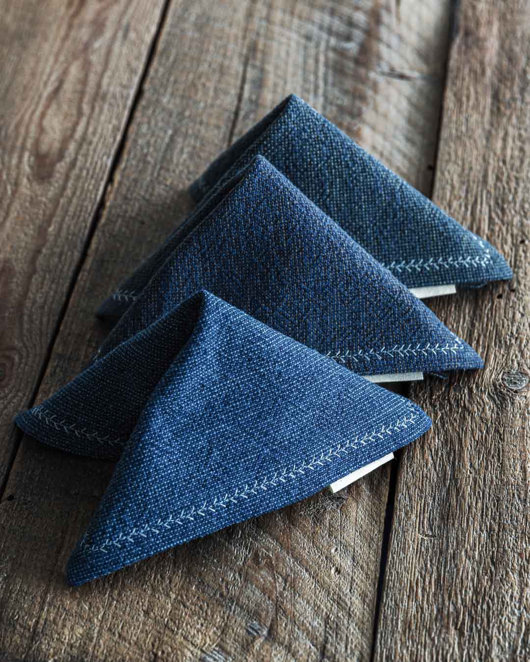 Kanto Goods Dungaree EDC Hank made with japanese cotton. Handkerchief handmade in Finland. Color selection