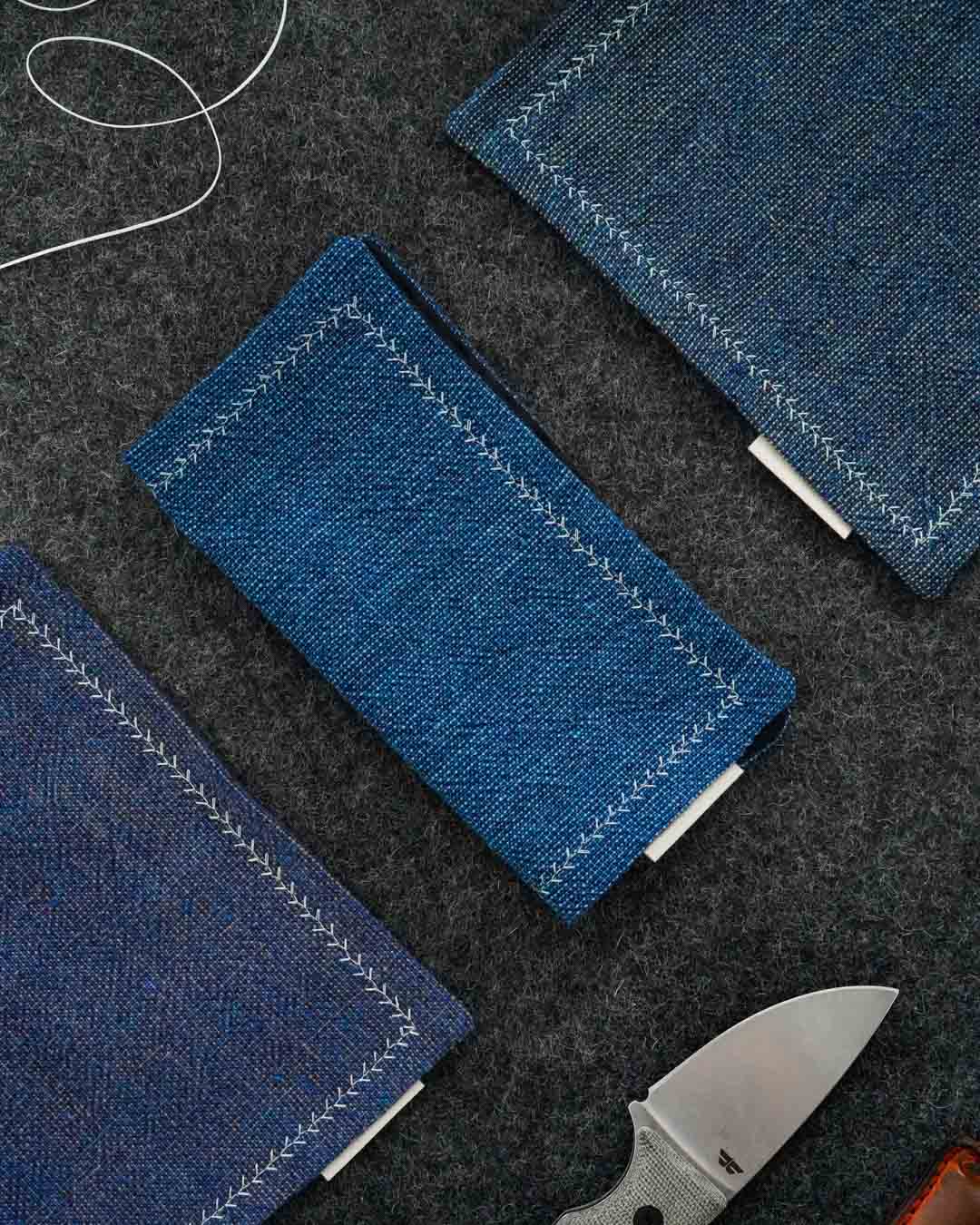 Kanto Goods Dungaree EDC Hank made with japanese cotton. Handkerchief handmade in Finland.