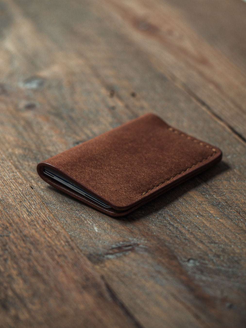 handmade leather card holder