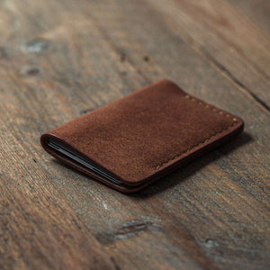 handmade leather card holder