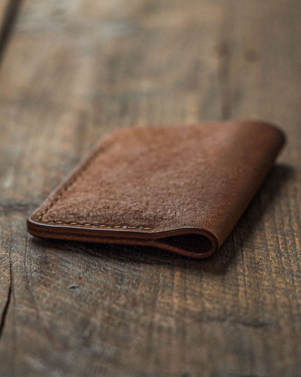 handmade leather card holder