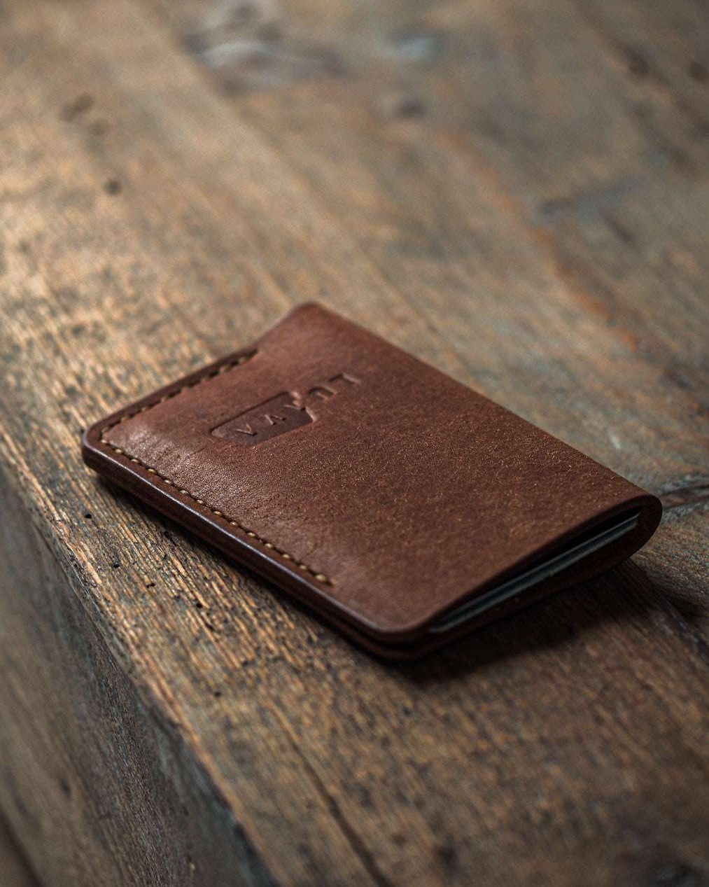handmade leather card holder
