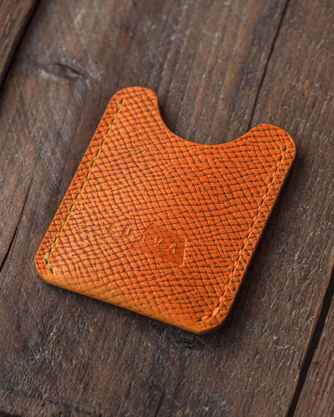 Handmade leather wallet card holder - Luava